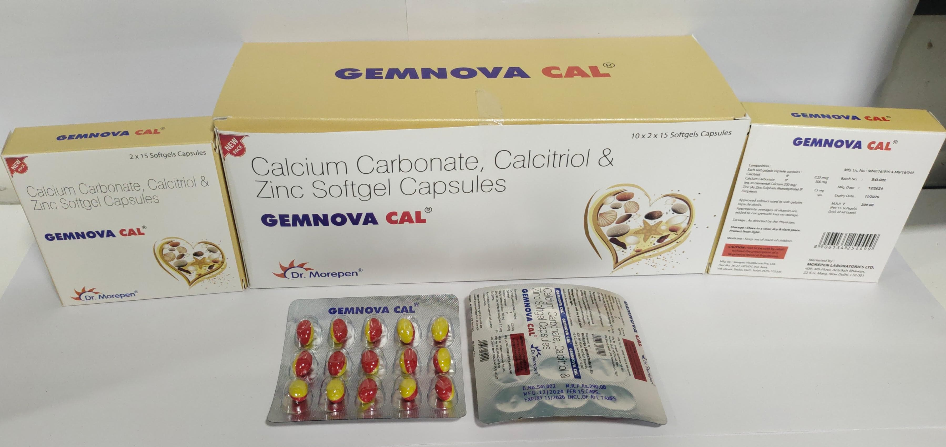 Calcitriol Calcium Carobnate & Zinc