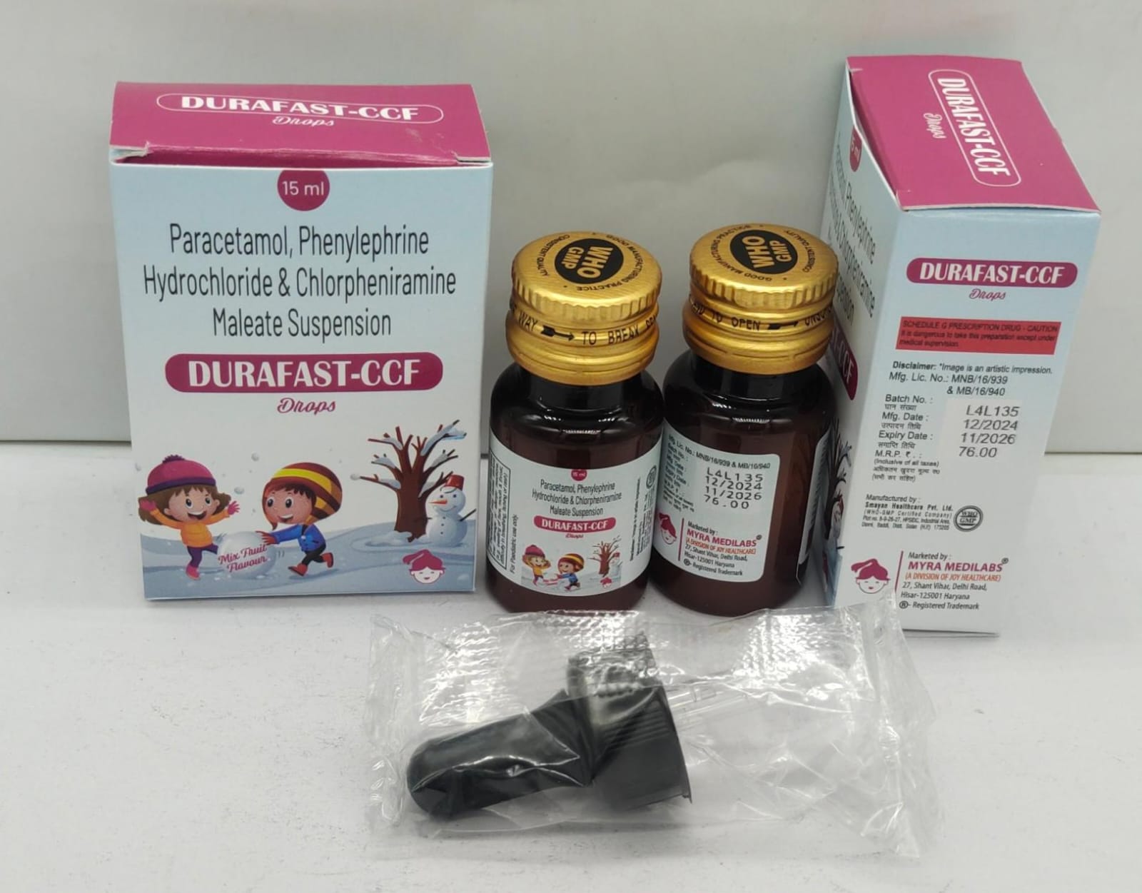 Paracetamol, Phenylephrine HCl & Chlorpheniramine Maleate