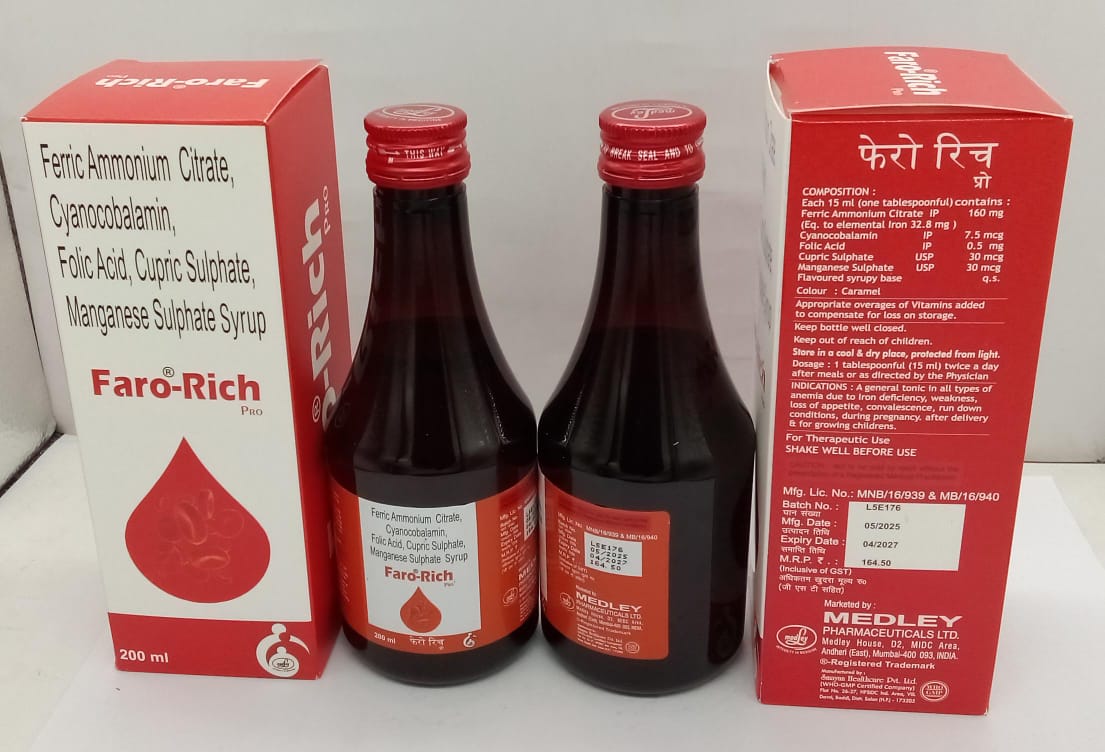 Ferric Ammonium Citrate, Folic Acid, Cyanocobalamin & Sorbitol