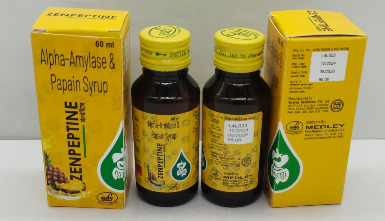 Alpha Amylase and Papain Syrup