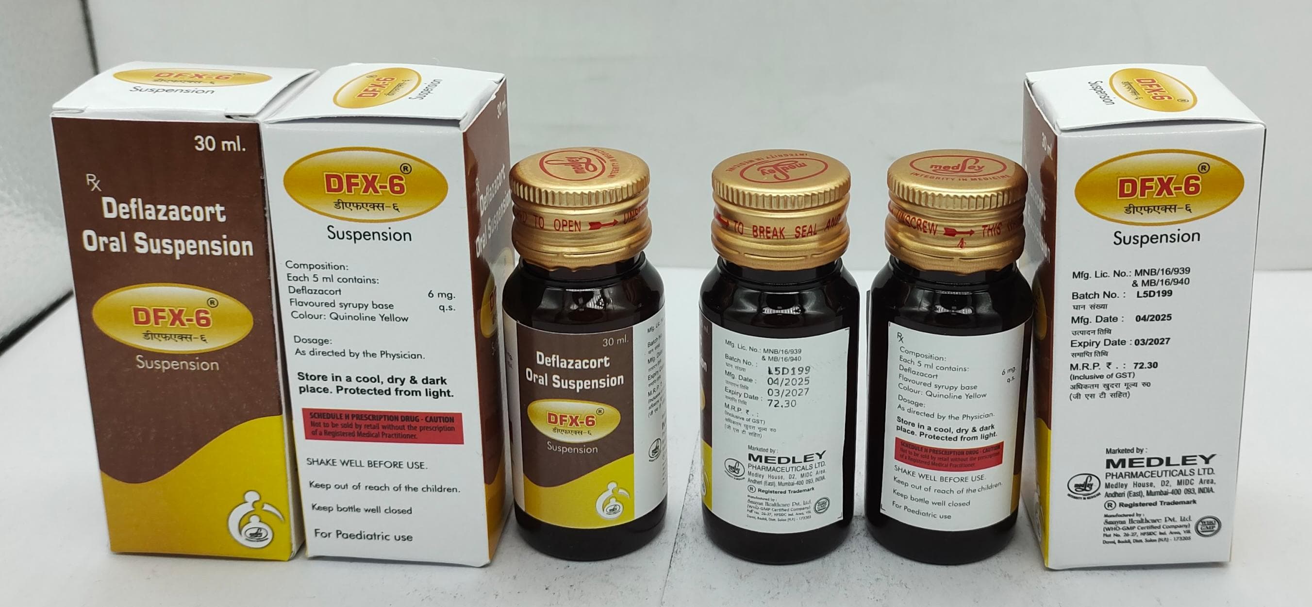 Deflazacort Oral Suspension